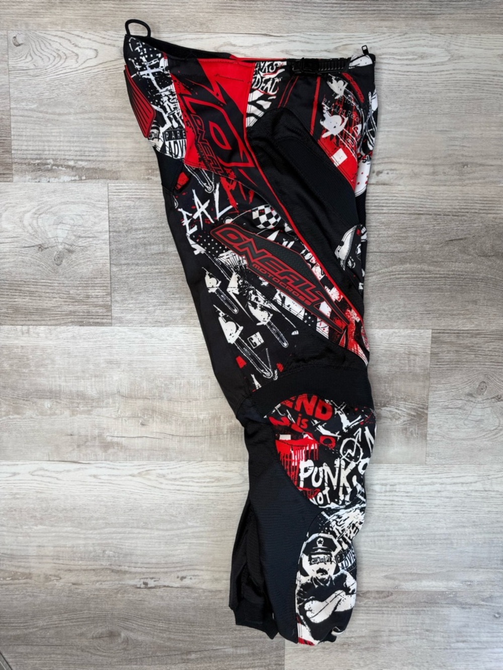 O’Neal Motocross Element Pants Red And Black Mens Size 30 Waist Punk Theme